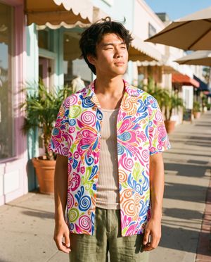 Rimpa men's hawaiian shirts