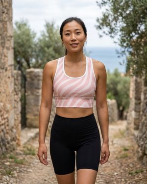 Millennial Pink Prowl Swim & Gym Bra bikini — Lolekai