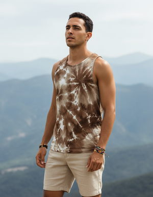Men's Coffee Bean Nebula tank tops