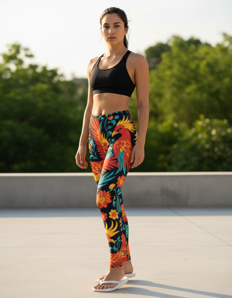 Women's Chinese Phoenix Leggings