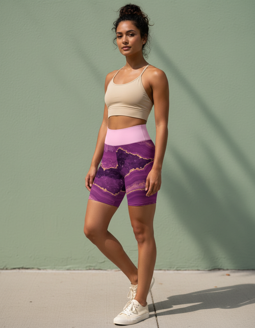 Ripple Yoga Shorts Yoga Shorts — Dripper