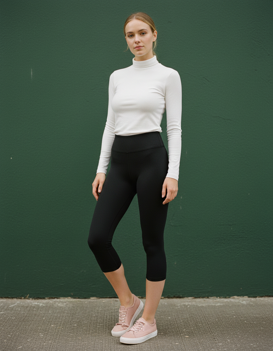Capri-Yoga Leggings in Raven