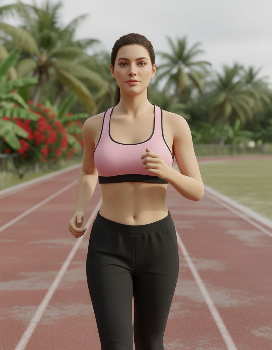 Classic Sports Bra in Bubblegum
