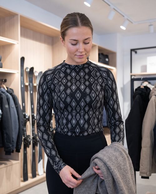 Graphite Lozenge Base Layer Top