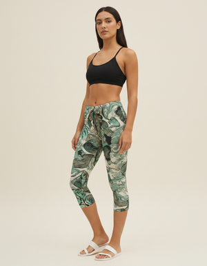 Jelly Mint Edo Leggings Capri Leggings — Dripper