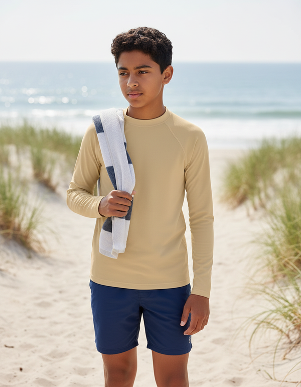 Boys Almond Rash Guard