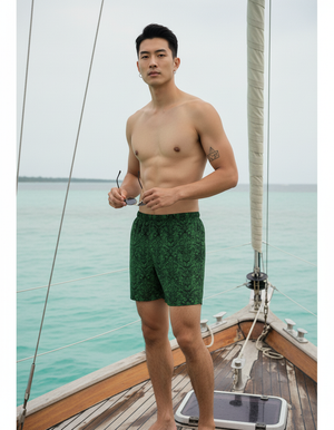 Runway Emerald Kumo men's swim trunks