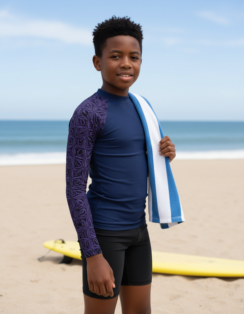 Rhodonite Chord Youth Rash Guard Youth Rash Guard — Dripper