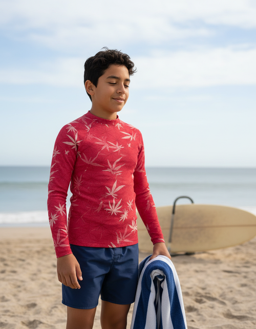 Youth Hot Pink Mizu youth rashguards