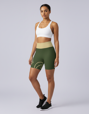 Art Nouveau Yoga Shorts yoga shorts
