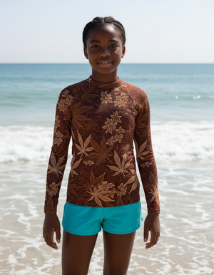 Youth Burnt Sienna Kumo youth rashguards