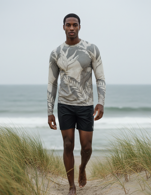 White Onyx Tropique Rash Guard bikini — Dripper