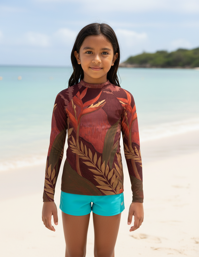 Rashguard — Kids Lava Falls Tropique