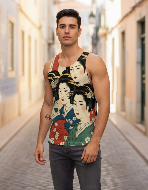 Utamaro Collection tank tops