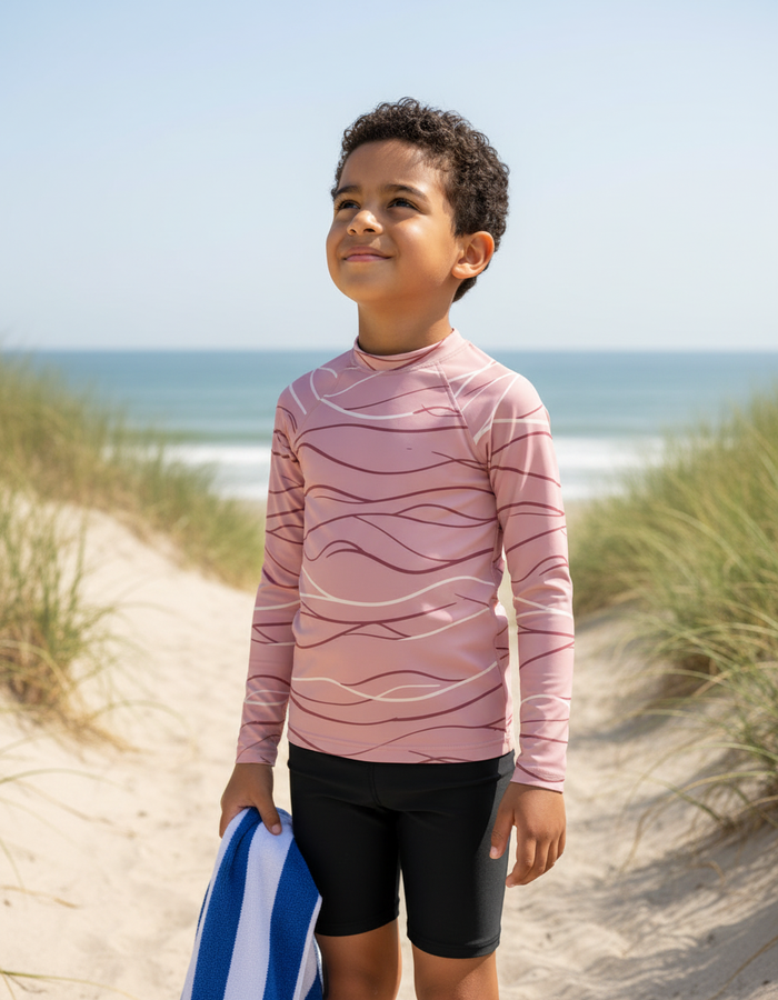 Rashguard — Kids Tea Rose Aqua