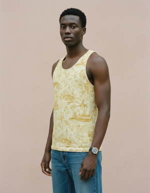 Yellow Cerulean Tank Top Men's Tank Top — Dripper