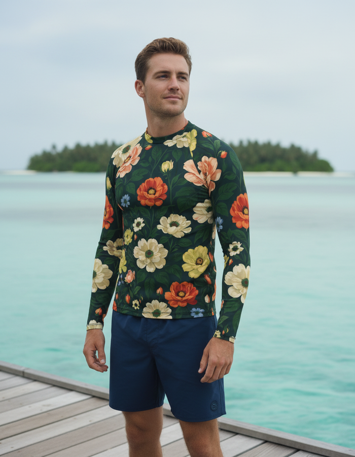 Rashguard — Men's Runway Emerald Elysium