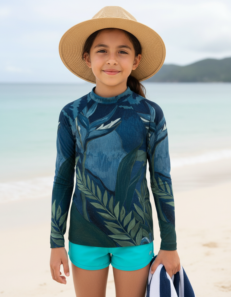 Girls Marina Tropique girls rashguards