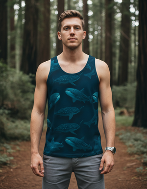 Men's Transformative Teal Azure tank tops