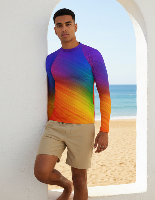 Spectrum Rash Guard Men's Rashguard — Lolekai