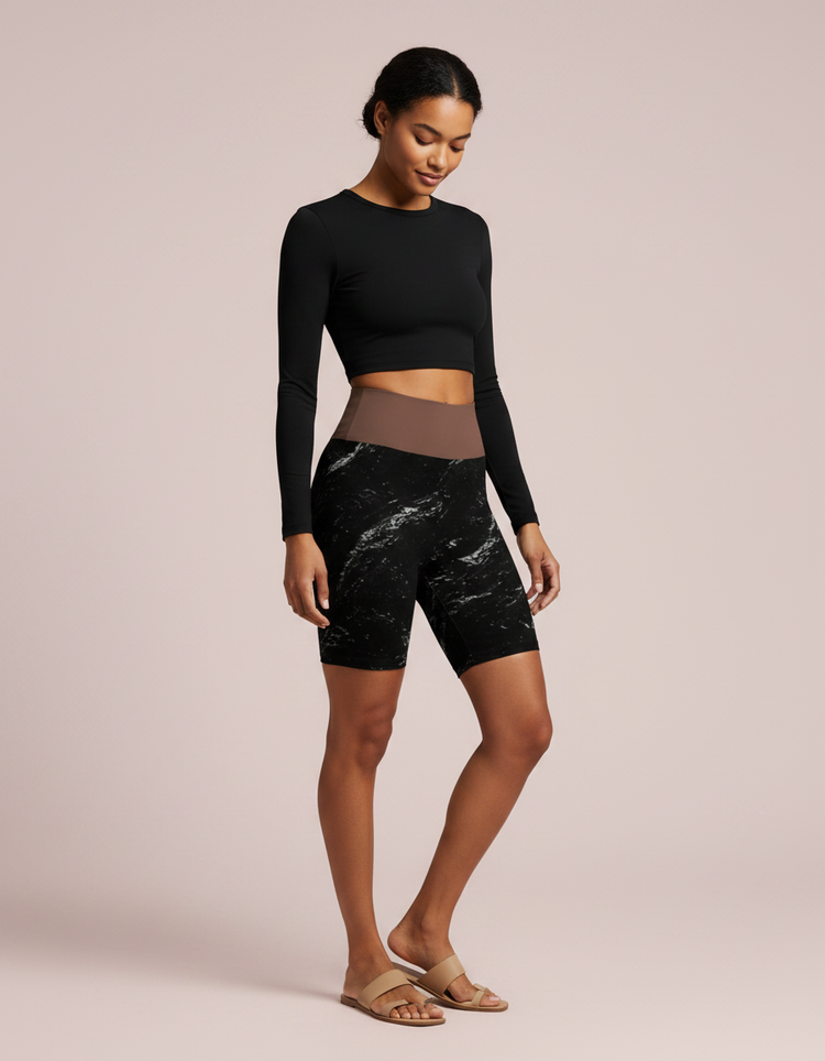 Lunar Flow Eclipse Yoga Shorts