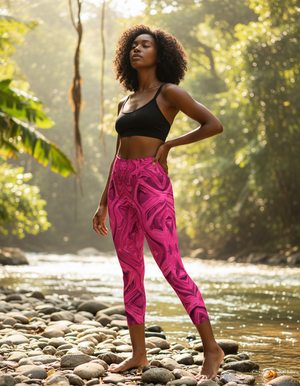 Petal Capri Yoga Leggings Capri Yoga Leggings — Dripper