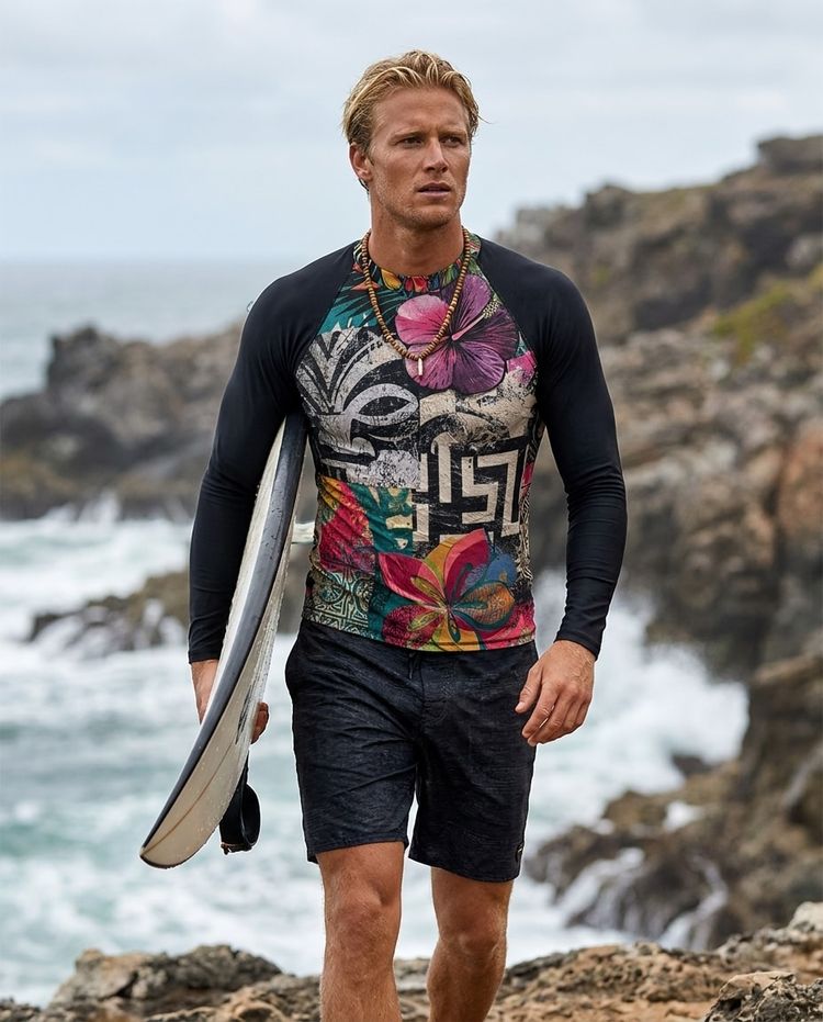 Men's Kanaloa men's short-sleeve rashguards