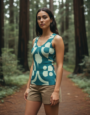Women's Jelly Mint Kaleido tank tops
