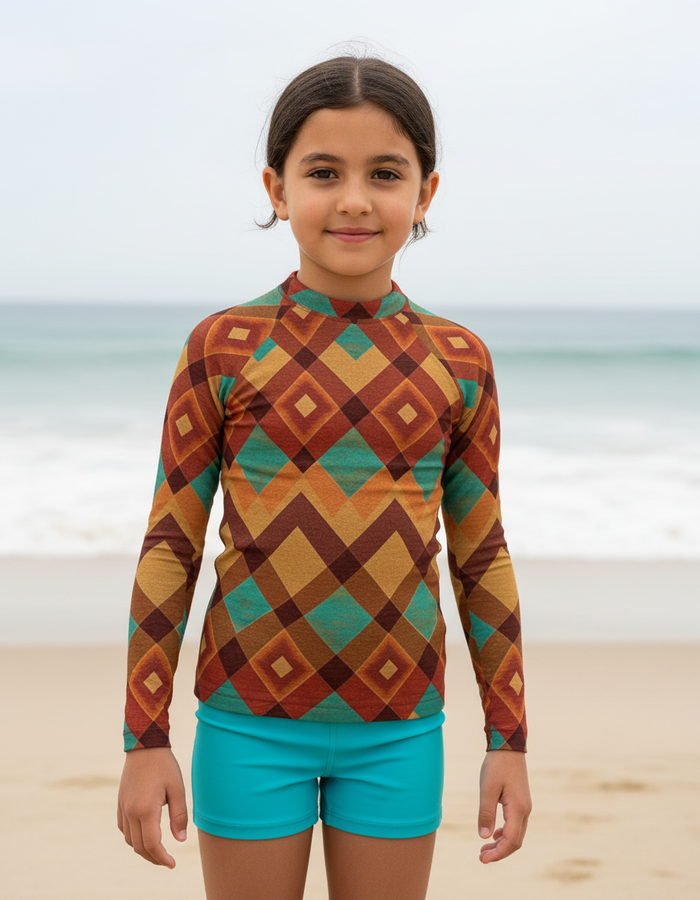 Rashguard — Kids Lava Falls Horizon