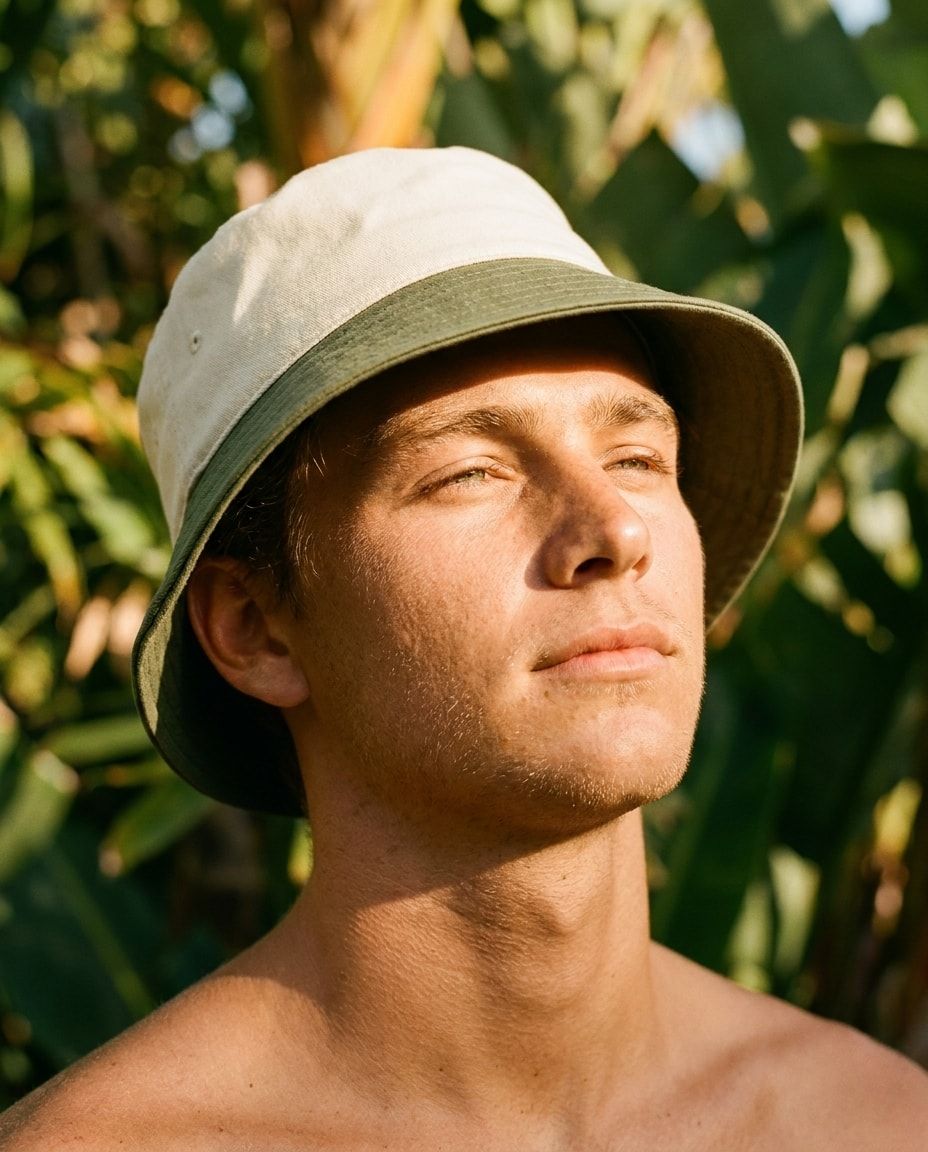 Marina Moss & Linen bucket hats