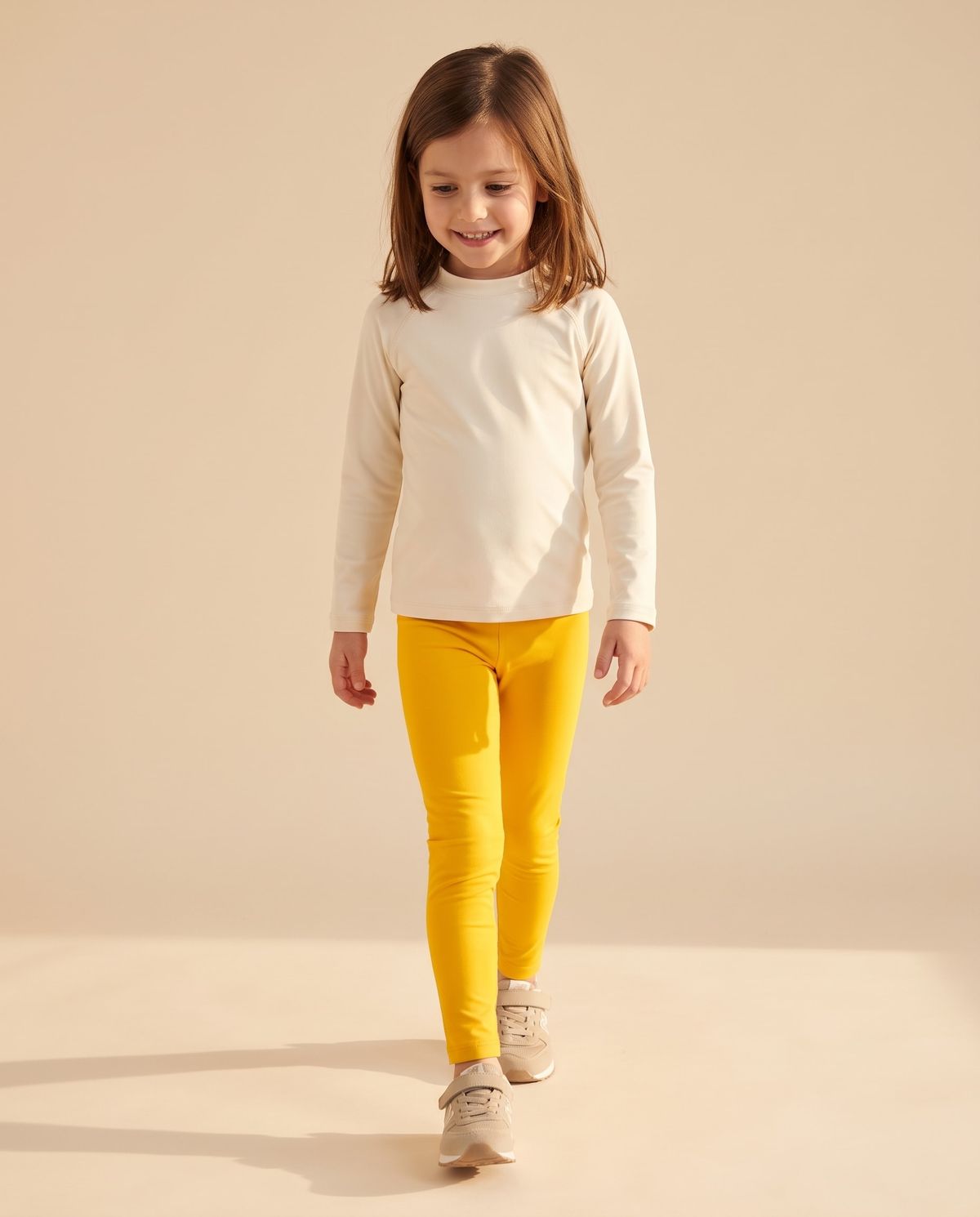 Bauhaus Yellow Girls Leggings Girls Leggings — Lolekai