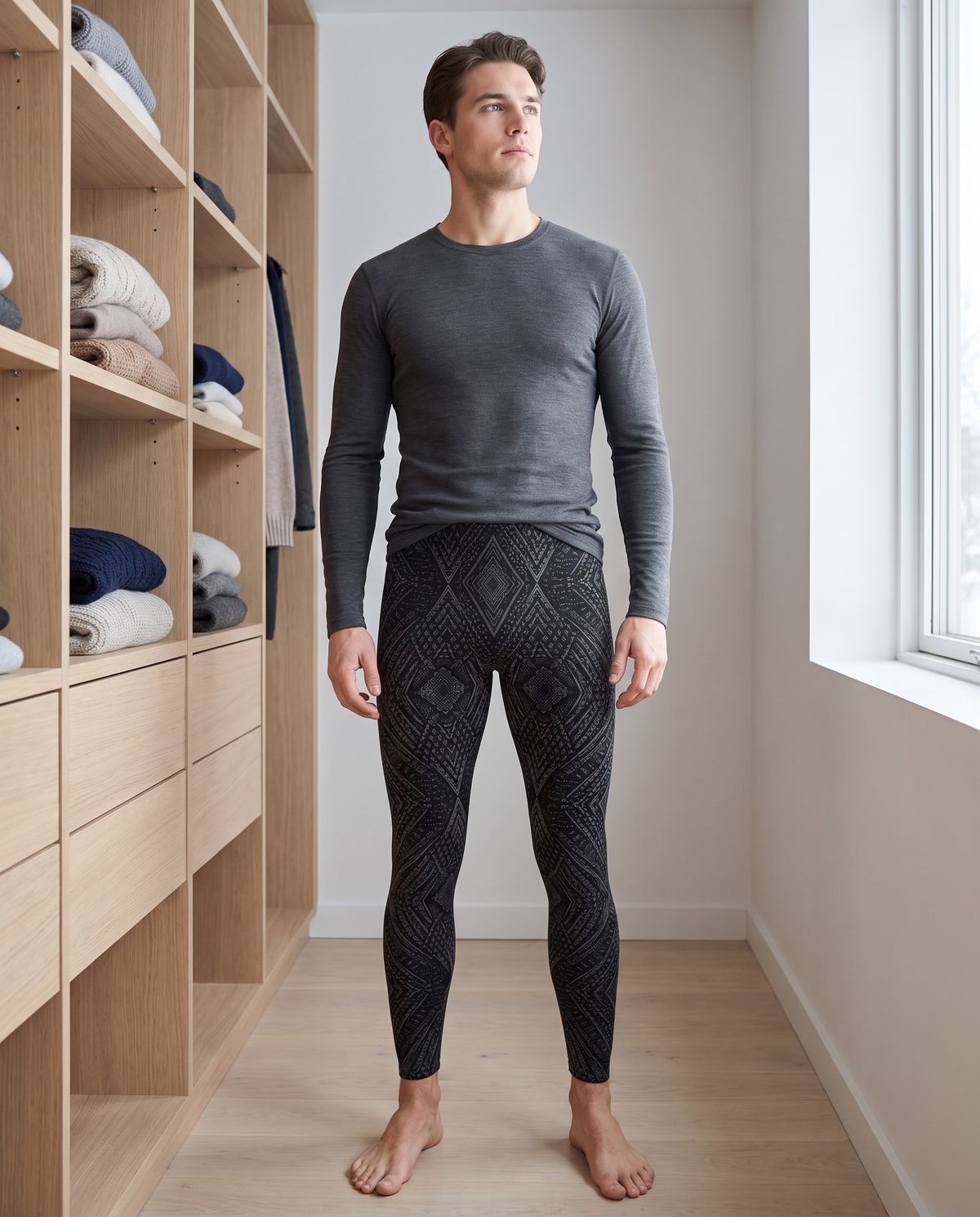 Knurl Base Layer Men's Leggings — Lolekai