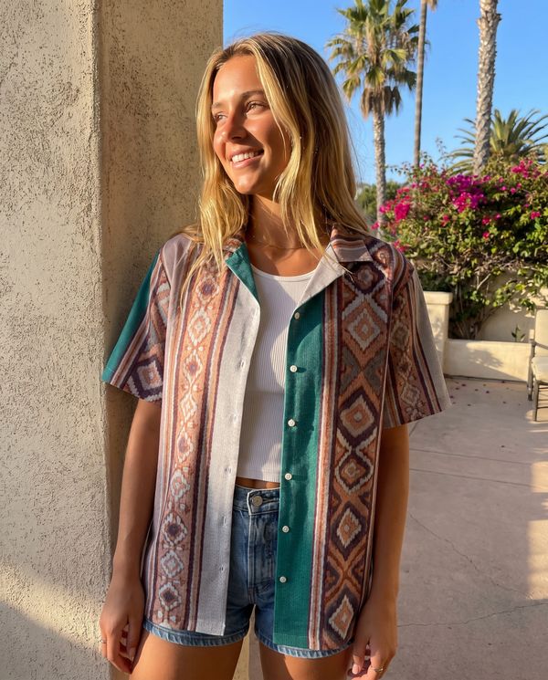 Andean Collection women's hawaiian shirts