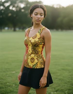 Yellow Tula Tank Top Women's Tank Top — Dripper
