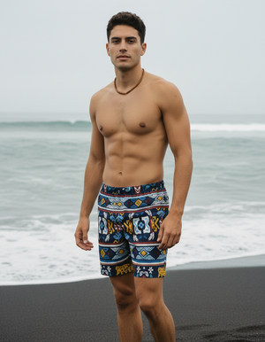 Muskmelon Sol men's swim trunks