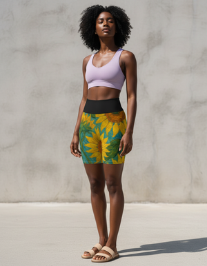 Aurora Yoga Shorts Yoga Shorts — Dripper