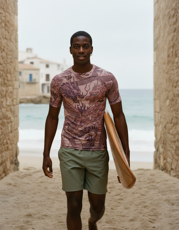 Rashguard — Men's Amaranth Ember