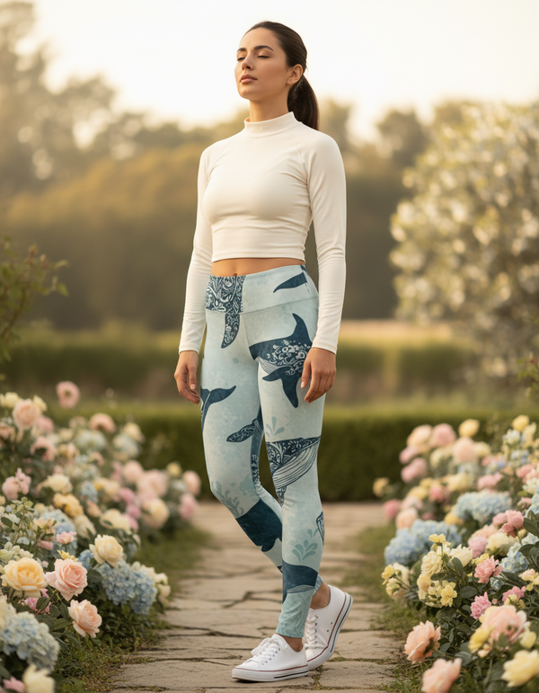 Whale Collection leggings