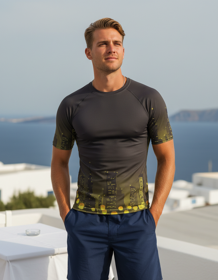 Rashguard — Men's Neon Yellow Shinra