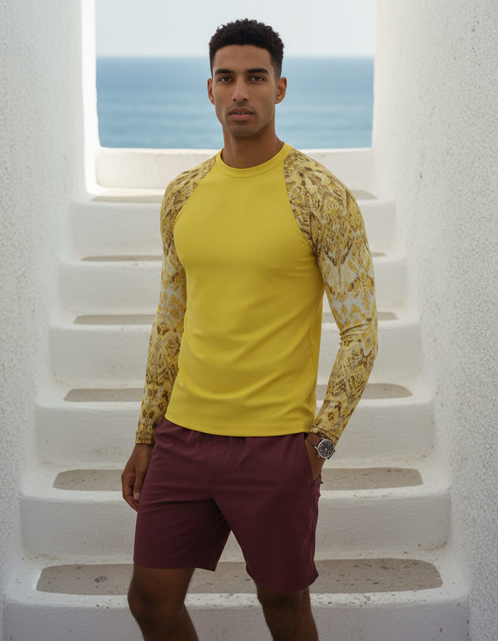 Rashguard — Men's Lemon Yellow Siam