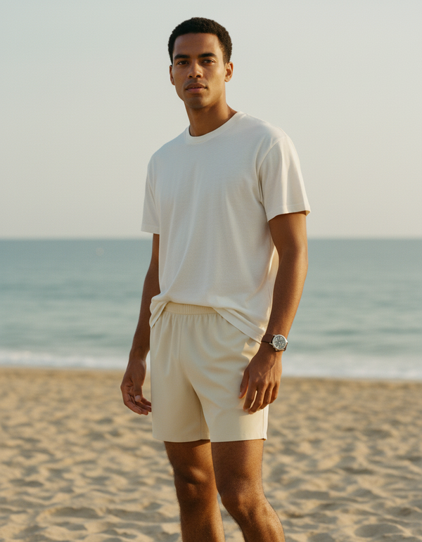 Men's Swim Trunks in Oatmeal