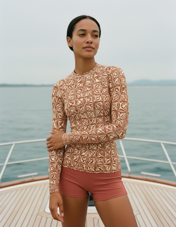 Rashguard — Women's Coffee Bean Chord