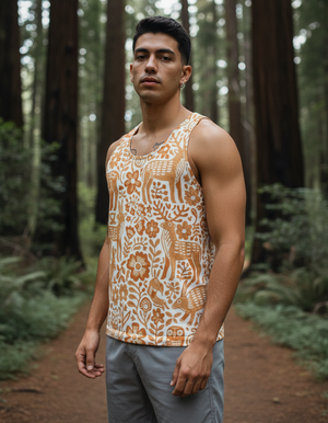 Citrus Orange Armonia Tank Top Men's Tank Top — Dripper