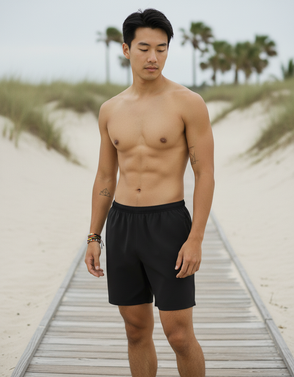 Men's Swim Trunks in Carbon