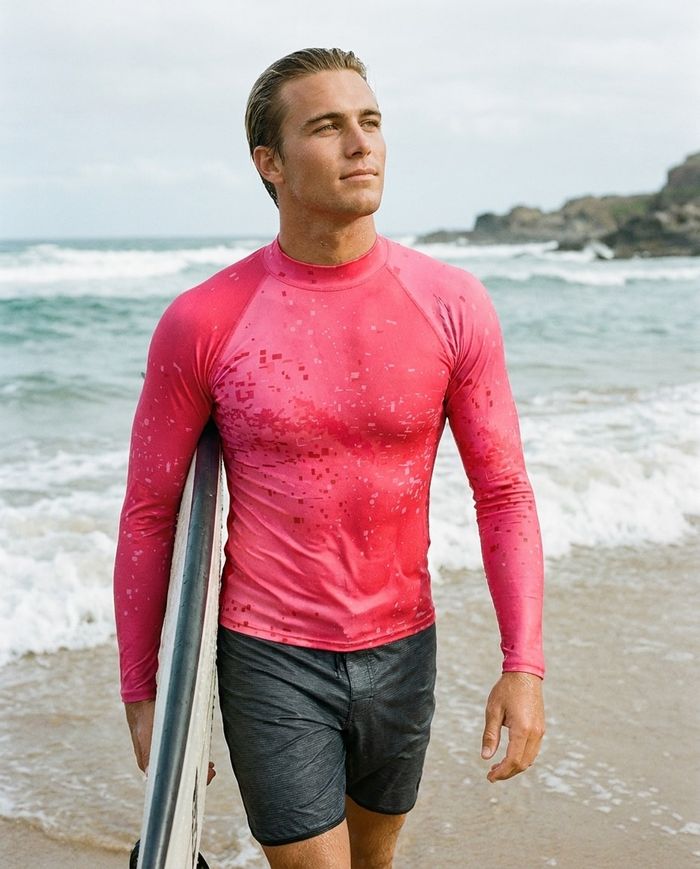 Rashguard — Men's Hot Pink Mirage