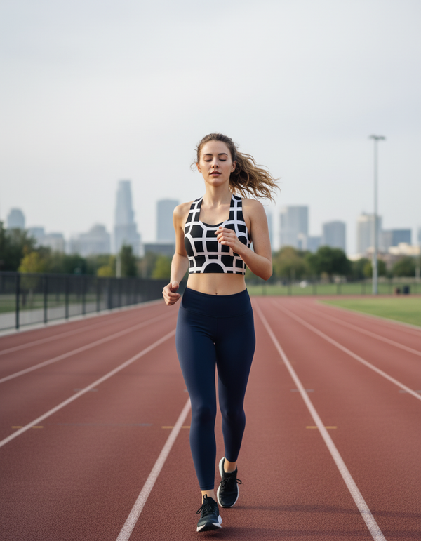 Noir Collection longline sports bras