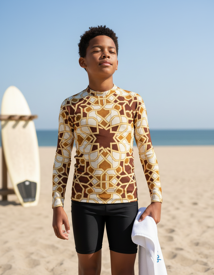 Youth Alhambra Patterns Rash Guard