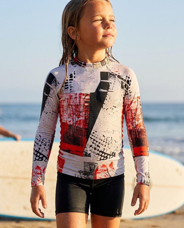 Girls Trance Rash Guard