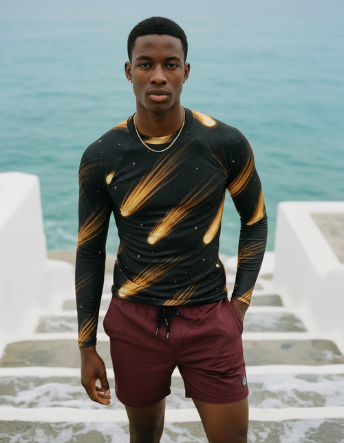 Encke Rash Guard Men's Rashguard — Lolekai