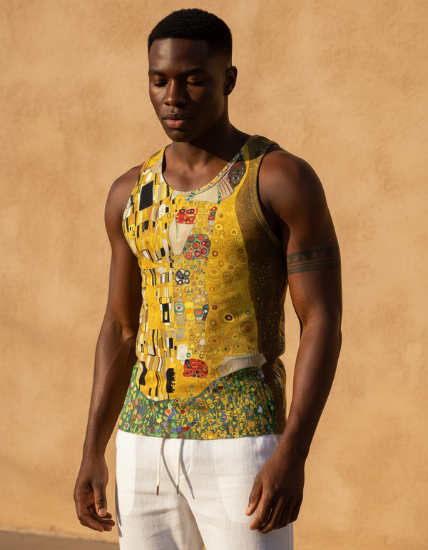 Klimt The Kiss men's tank tops